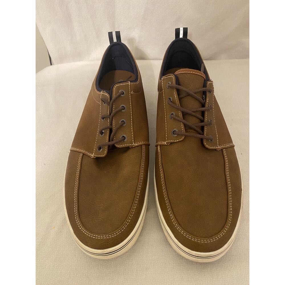 Goodfellow Co. Casual Shoes Size 13 Brown Canvas Synthetic Lace Up Comfortable - Picture 2 of 9